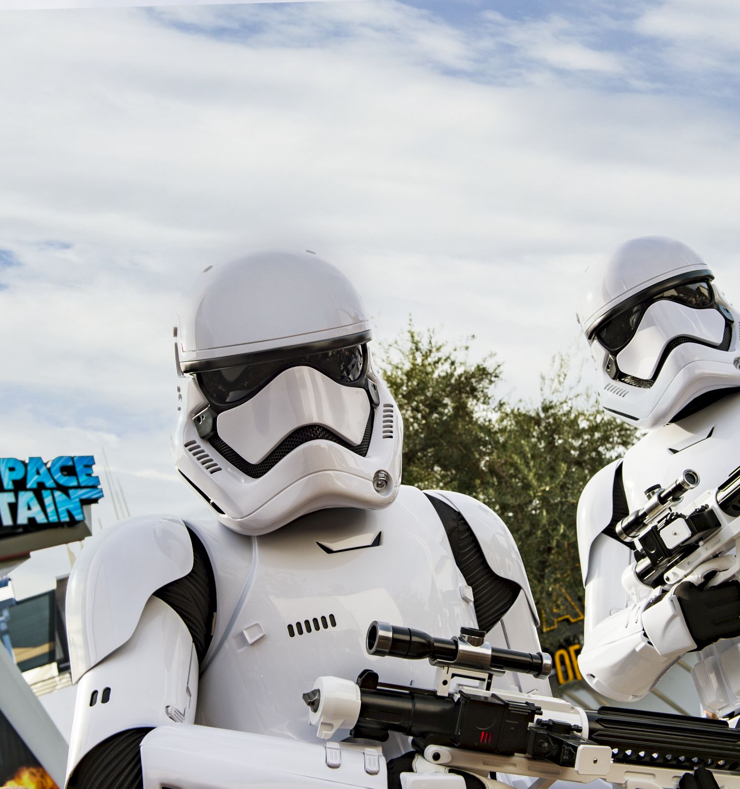 Storm Troopers in front of Space Mountain at DISNEYLAND&reg; Resort